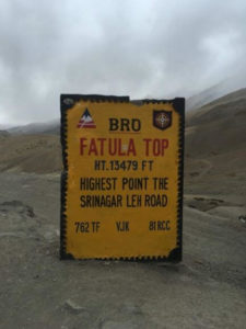 Fotu La Top, Highest Point on Srinagar-Leh Road