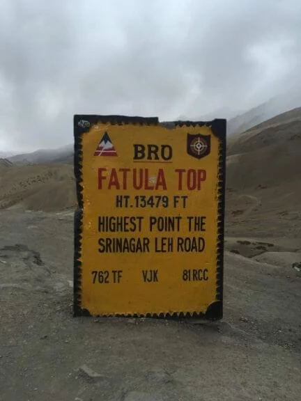 Fotu La Top, Highest Point on Srinagar-Leh Road