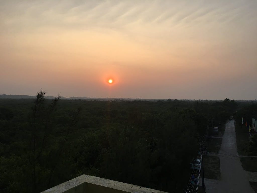 Sunset from Henry Island watchtower, Bakkhali