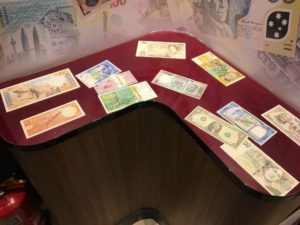 Different country notes RBI Museum