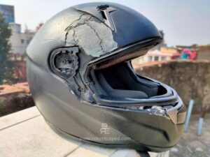 Helmet saved my life