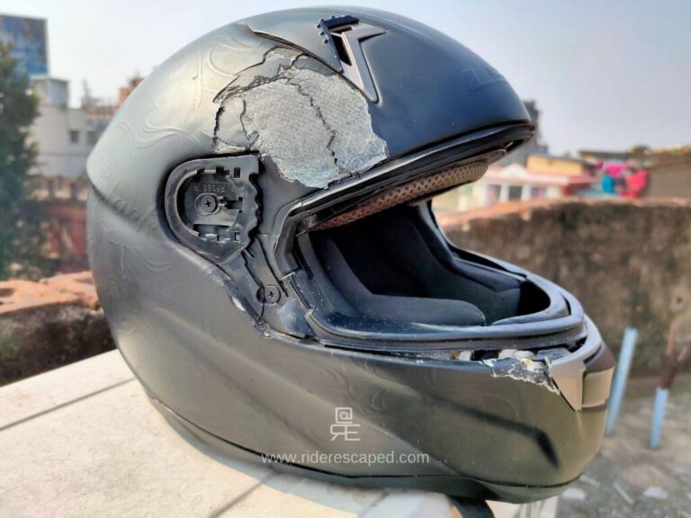 The helmet saved my life in K2K Ride