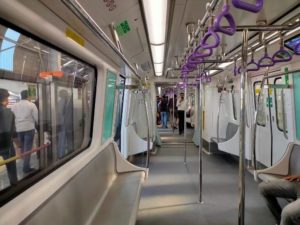 Kolkata East West Metro New AC Coach inside