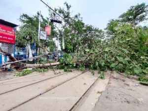 Amphan Cyclone effect, Bethun College Hedua, 21st May 2020