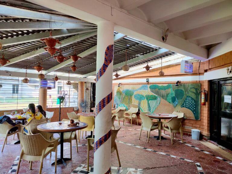 Ghore Baire Restaurant Interior, Shantiniketan