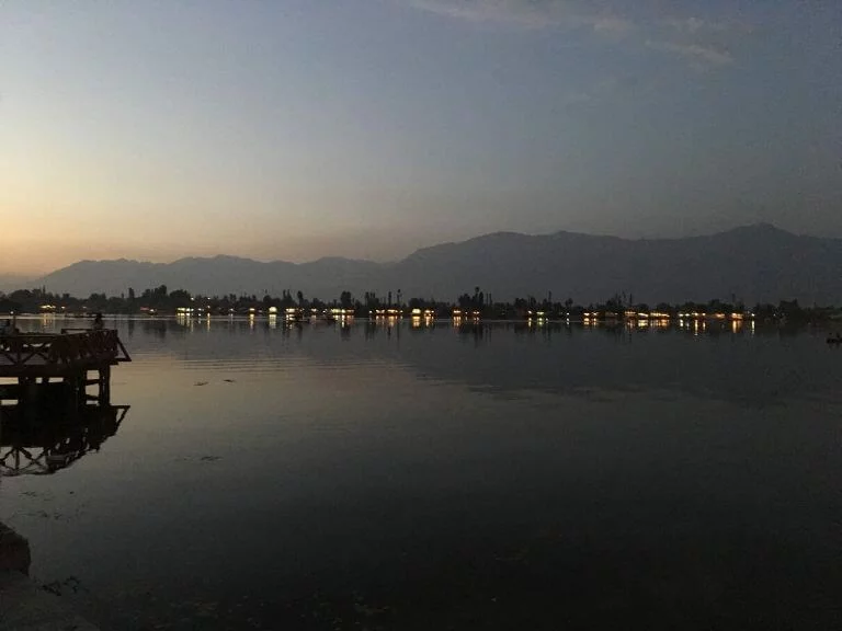 Dal Lake at evening. Srinaga