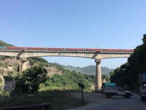 Rajdhani Passing over Samba - Udhampur SH