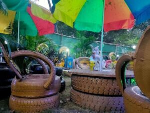 Chair Made with Tyres, Kolkata Tyre Park
